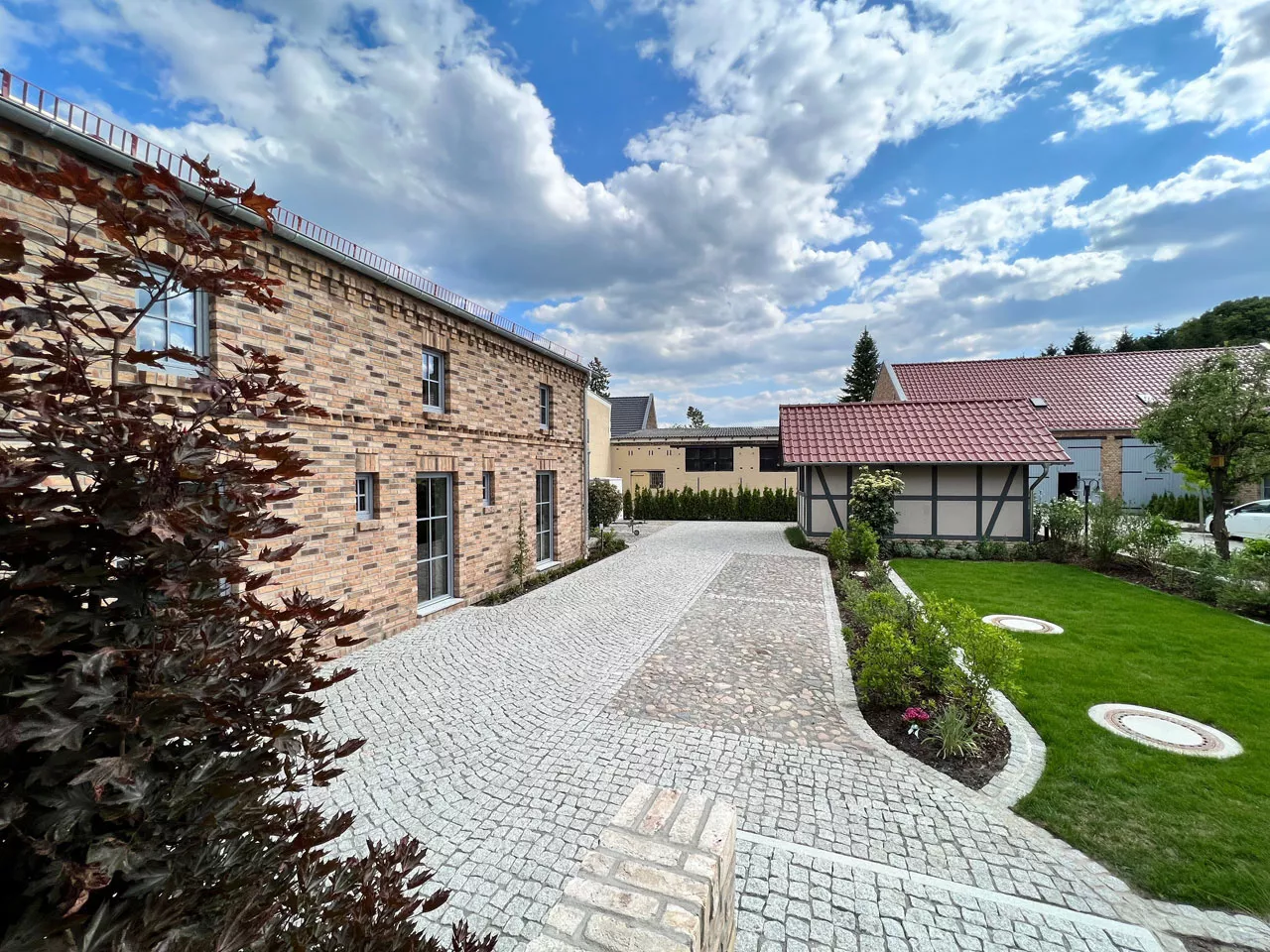 Hofansicht der Apartments in Stülpe